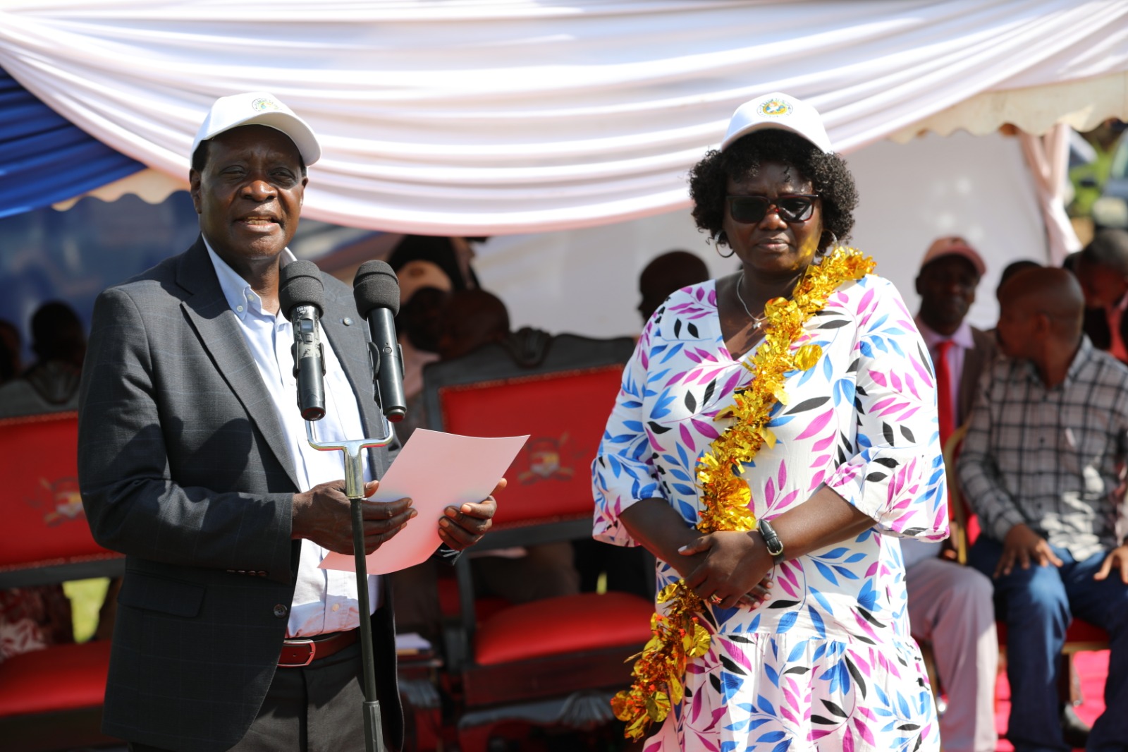 H.E. Dr Wilber K. Ottichilo E.G.H HANDING OVER THE MANAGEMENT OF TSIMBALO WATER PROJECT TO AMATSI SERVICES CO.LTD